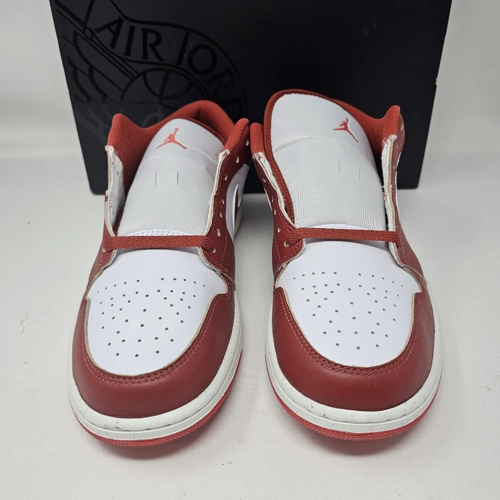 New Nike Air Jordan 1 Low‎ SE White Dune Red Lobster FJ3459-160 Men's Size 11.